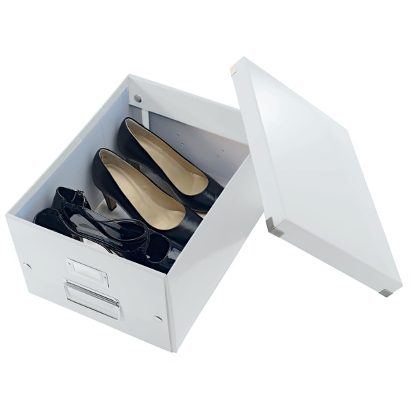Leitz Archivbox Click & Store 60440001 für DIN A4, weiß, 281x200x369 mm, Hohe Stabilität