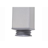 thumbnail of METRO PROFESSIONAL Mesa de bistrô Lynx, alumínio/madeira de eucalipto, 90 x 90 cm, quadrada, prateado