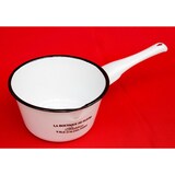 thumbnail of Kochtopf Topf mit Griff 51227 Weiß emailliert Emaille Kasserole Emailetopf Email