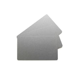 thumbnail of Carte à imprimer PVC - Brillant - Effet métallisé - Argent (lot de 100)