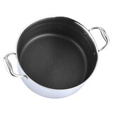 thumbnail of Schmortopf 28 cm aus Edelstahl mit Glasdeckel Antihaft - Wabenstruktur Bräter