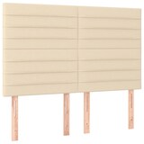 thumbnail of vidaXL Boxspringbett mit Matratze & LED Creme 140x200 cm Stoff