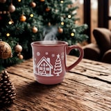 thumbnail of 48er-Set MÄSER Glühweinbecher mit Weihnachtsmotiv, Füllstrich innen 0,2 l, ROT