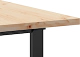 thumbnail of vidaXL Esstisch O-Gestell 140x80x75,5 cm Massivholz Kiefer & Stahl