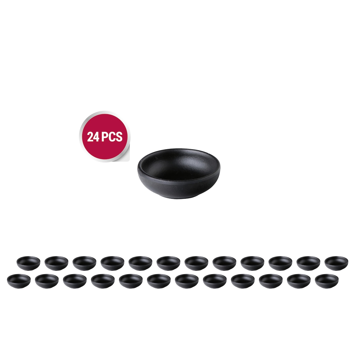 Stylepoint - 24x Dip/Saus schaaltjes rond - MST-BL5860 - 7,5x2,5cm - Asia