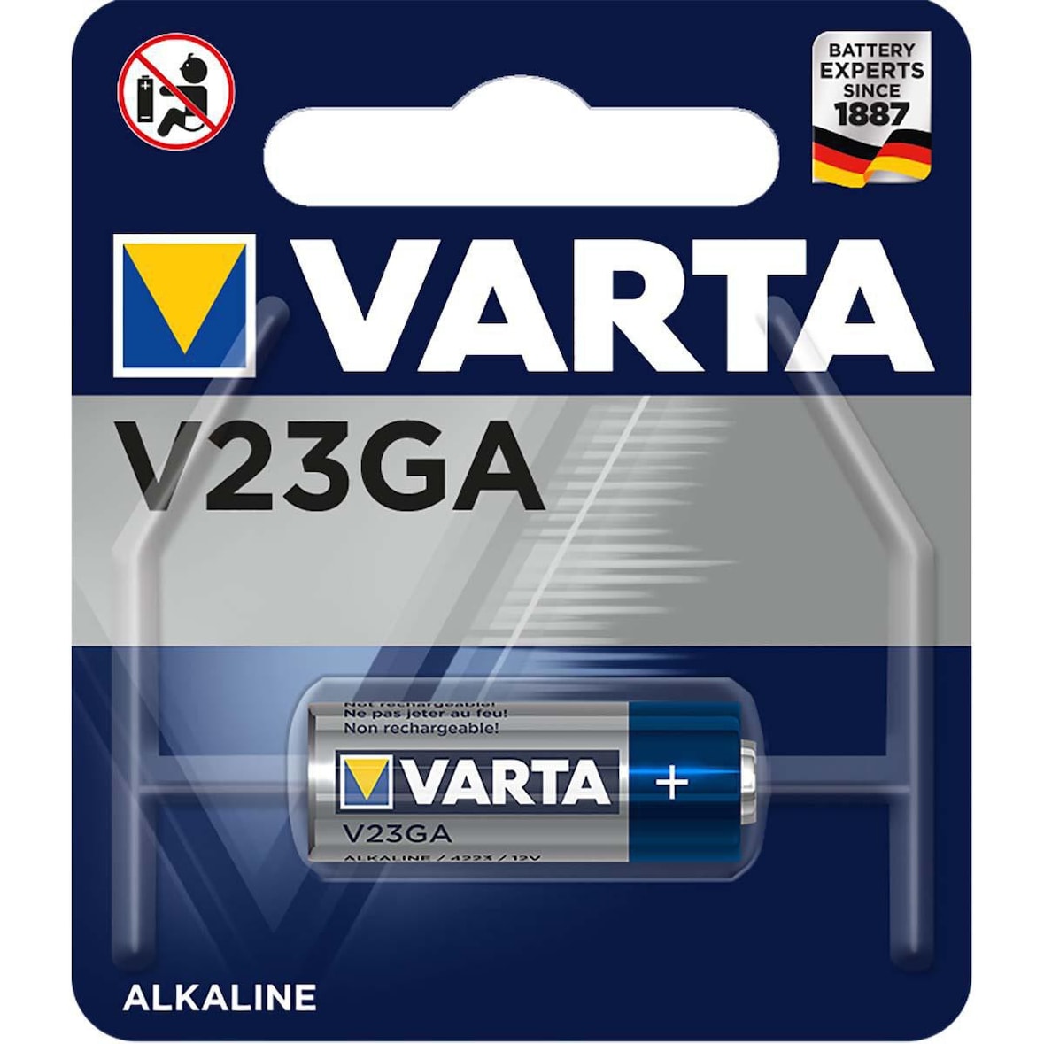 Pile Alcaline 23a 12 V 1-blister Usage Non Intensif Varta
