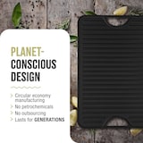 thumbnail of Victoria Plancha Cocina Hierro Fundido Esmaltado Inducción, Parrilla Reversible 47X25cm, Fuego Barbacoa, VIC-31770, Negro