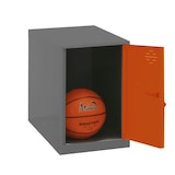 thumbnail of Metallschrank mini zerlegt ANTHRACITE/ORANGE 475x400x500 mm (Höhe x Länge x Breite)
