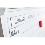 thumbnail of PROREGAL Jahresplaner Whiteboard Slim inkl. magnetische Monat-, Tages- & Zifferstreifen, HxB 90x120cm, inkl. Befestigungsmaterial & Stiftablage, Weiß
