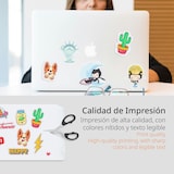 thumbnail of Folios A4 de Etiquetas Adhesivas Blancas, Crea tus Pegatinas Personalizadas, Etiqueta Adhesiva para Imprimir - Ofituria (21 por hoja, 300h)