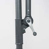 thumbnail of Guarda-sol de pêndulo redondo, panos de 300 cm, alumínio, cor cinza, 250 cm