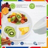 thumbnail of DayBays Plastikteller 3 Geteilt 500 Stk. Weiß Rund Menüteller Plastik Teller 22 cm Einweg Spülmaschinenbeständig