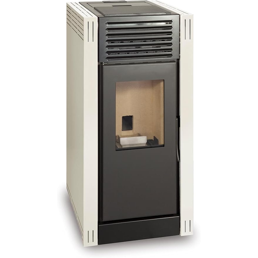 TJ - Estufa de Pellets Modelo EVA de 7 kW - Color Blanco