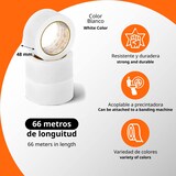thumbnail of OFITURIA Cinta Adhesiva, color Blanco, Cinta para Embalaje y Organizar tus Cajas y Envíos 66 mt x 48 mm (1 und. - Blanco)