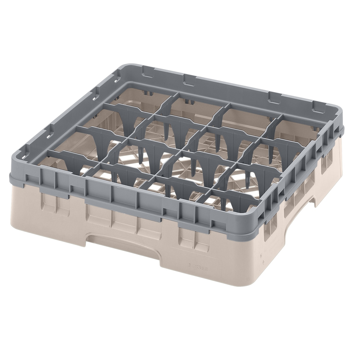 Vaatwaskorf met 16 compartimenten | Max hoogte 9,2cm | 500x500x143(h)mm