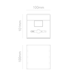 thumbnail of Aplique de pared LED Beneito Faure Lek Sensor con sensor de movimiento, 6 W, 3000 K, carga USB-C, IP54 - Lámpara de techo blanca