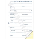 thumbnail of AVERY Zweckform Urlaubsantrag 1753 DIN A5 Perforiert N/A 40 Blatt