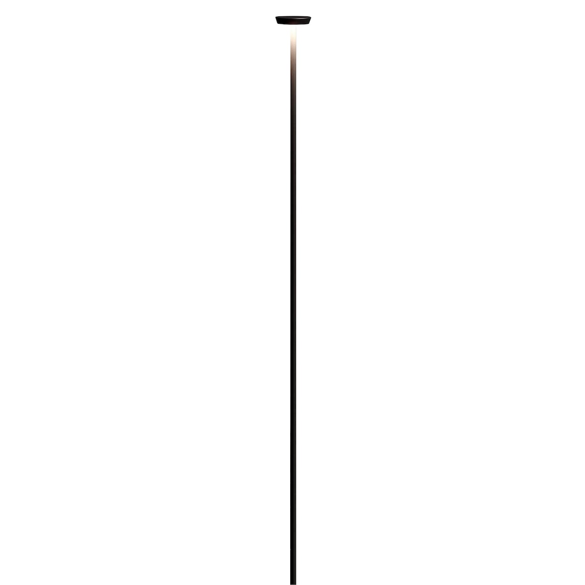 Lumisky Poste de iluminação solar PIN MAXI, 66 cm de altura Alumínio Preto