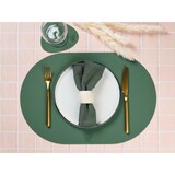 thumbnail of Serviette de table - 6 pièces - Lin et coton vert sapin