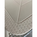 thumbnail of Tavolo quadrato 80x80 Ole' rattan color bianco. Marchio Grandsoleil.