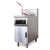 thumbnail of Friggitrice manuale Bützmann 14+14 l – 2 vasche da 14 l, 18 kW, acciaio inossidabile, timer regolabile