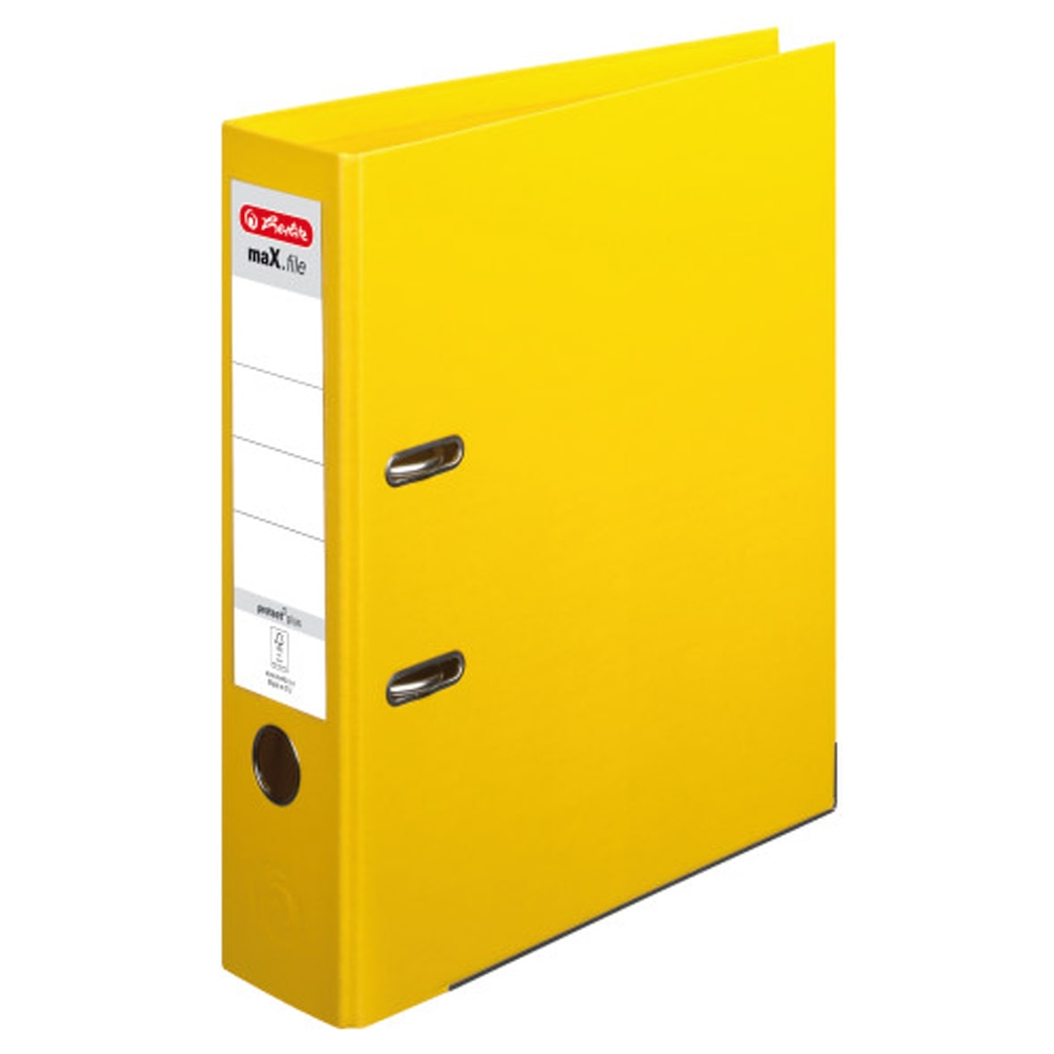 Herlitz Ordner maX.file protect plus 10834356 A4 80mm PP gelb
