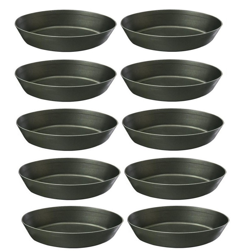 Liotti, set 10 Stampo pasticciotto Leccese ovale senza bordo, 10x6.5x2 antiaderente