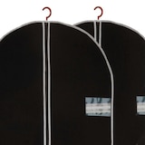 thumbnail of WellHome - Juego de 2 Cubrevestidos 60x150cm con Cremallera y ventana en color Negro