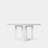 thumbnail of KLAST Mesa de comedor plegable rectangular lacada en blanco Anika