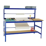 thumbnail of Packtisch Tiger | Tragkraft 300 kg | HxBxT 150x180x75 cm | Blau