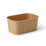 thumbnail of greenbox - Kartonschale / Salatschale 1000 ml, 17,5 x 12,5 x 7,5 cm, braun, rechteckig, 50 St.