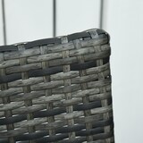 thumbnail of Outsunny Conjunto de Muebles de Ratán Jardín 3 Piezas Mesa y 2 Sillones Gris