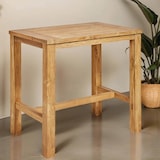 thumbnail of Table haute en teck recyclé massif