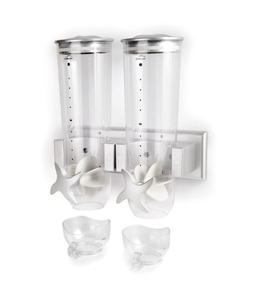 Lacor 62542 Dispensador de cereais rotativos de parede dupla, 2x1'50 litros, plástico