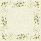 thumbnail of Duni Bio Dunicel®-Mitteldecke 84 x 84 cm Paisley leaves, 100 Stk/Krt (5 x 20 Stk)