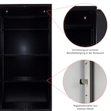 thumbnail of PROREGAL Stahlschrank BEE mit 10 lackierten Fachböden | HxBxT 195x92x42cm | Schwarz-Rot | Werkstattschrank Werkzeugschrank Aktenschrank