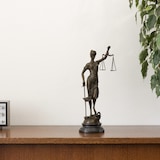 thumbnail of Moritz Bronze Statue Justitia Forum Lobby Dekoration Symbol Figur für Gerechtigkeit Skulptur