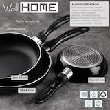 thumbnail of WellHome - Set 3 sartenes 16/20/24 aluminio prensado