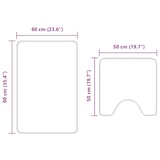 thumbnail of vidaXL Antislip Badmat Set 2 pcs Blauw PP