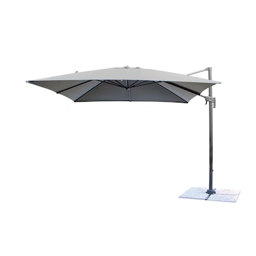 Bob Gardens Ombrellone da Giardino decentrato 3x3 in alluminio - PIAVE Nero