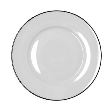 Bidasoa Glacial Filo Set 6 Platos Llanos Porcelana 27Cm