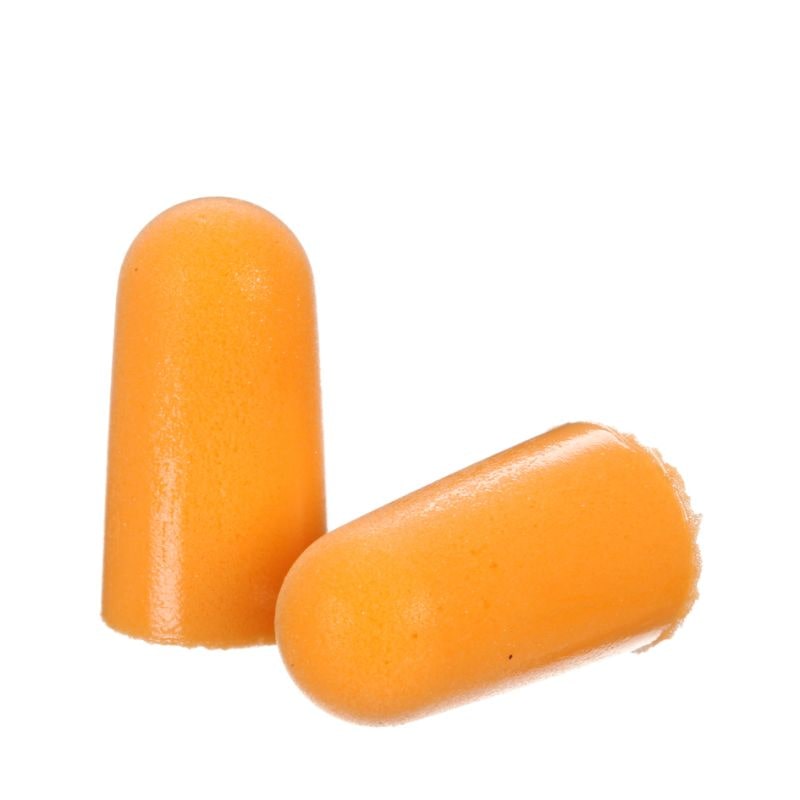 3M Boîte de 200 paires de Bouchons d'oreilles jetables en mousse souple conique Orange K1100