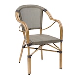 thumbnail of METRO PROFESSIONAL Silla gastro apilable Mesin, aluminio/tejido sintético, 56 x 57 x 85 cm, marrón