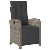 thumbnail of vidaXL 7-tlg. Garten-Essgruppe mit Kissen Grau Poly Rattan