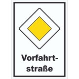 thumbnail of Vorfahrtstraße Schild A1 Rückseite selbstklebend