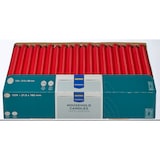 thumbnail of METRO Professional Velas de mesa, parafina, 2,15 x 18 cm, aprox. 6 horas, rojo, 100 piezas