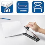 thumbnail of Rapid Retro Classic Blockheftgerät K2 Vollstreifen 50 Blatt Schwarz 24/6, 24/8+ Kunststoff, Metall