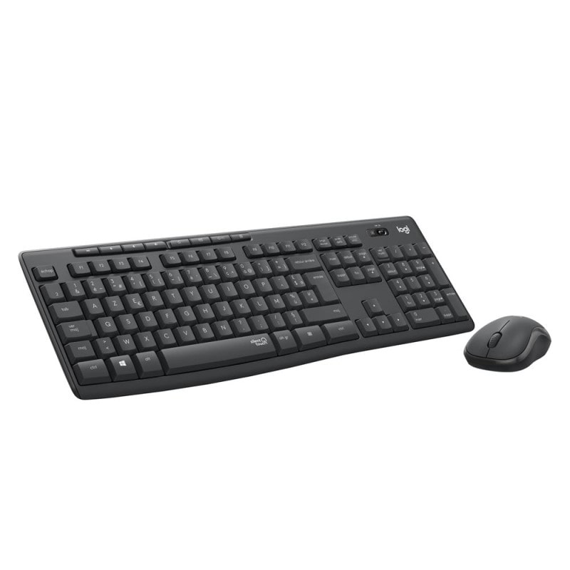 Ensemble Clavier + Souris Sans Fil Silencieux Wireless Logitech Mk295 Noir