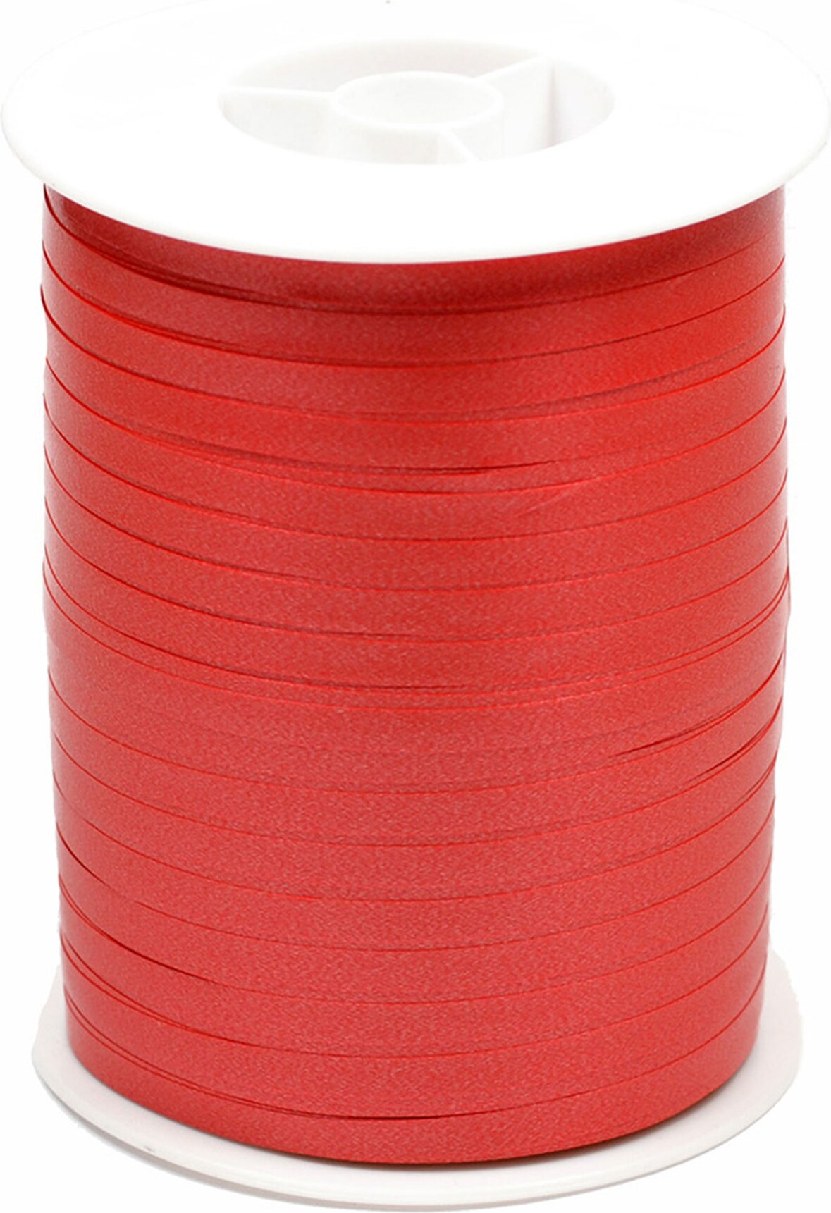 500m Geschenkband Ringelband 5mm - wasserfestes Kunststoff Dekoband Schleifenband Polyband Luftballonband zum Anbinden von Luftballons Basteln Rot
