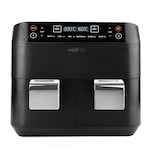 thumbnail of MAXXMEE Heißluft-Fritteuse Doppelkorb - 2x 3,8 l - 6 Programme Fritteuse - 2400 W - ohne Öl - 2 unanbhängige Garzonen - Schwarz